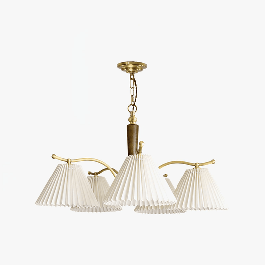 Wrinkled Chandelier with Adjustable Height — side view