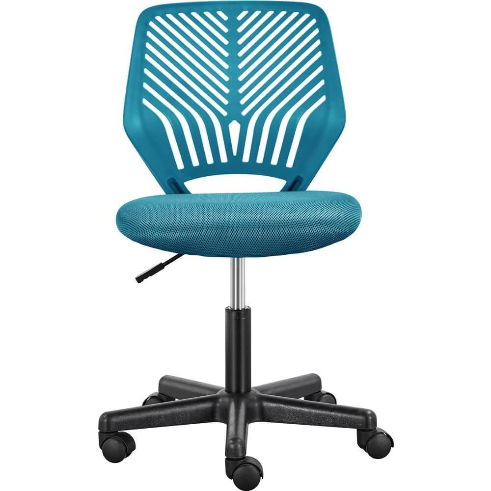 Armless Teen Desk Chair with Breathable Mesh & Adjustable Height — front view