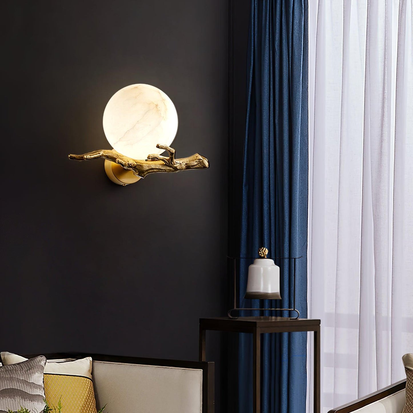 Retro Twig Wall Lamp, Adjustable Light Direction