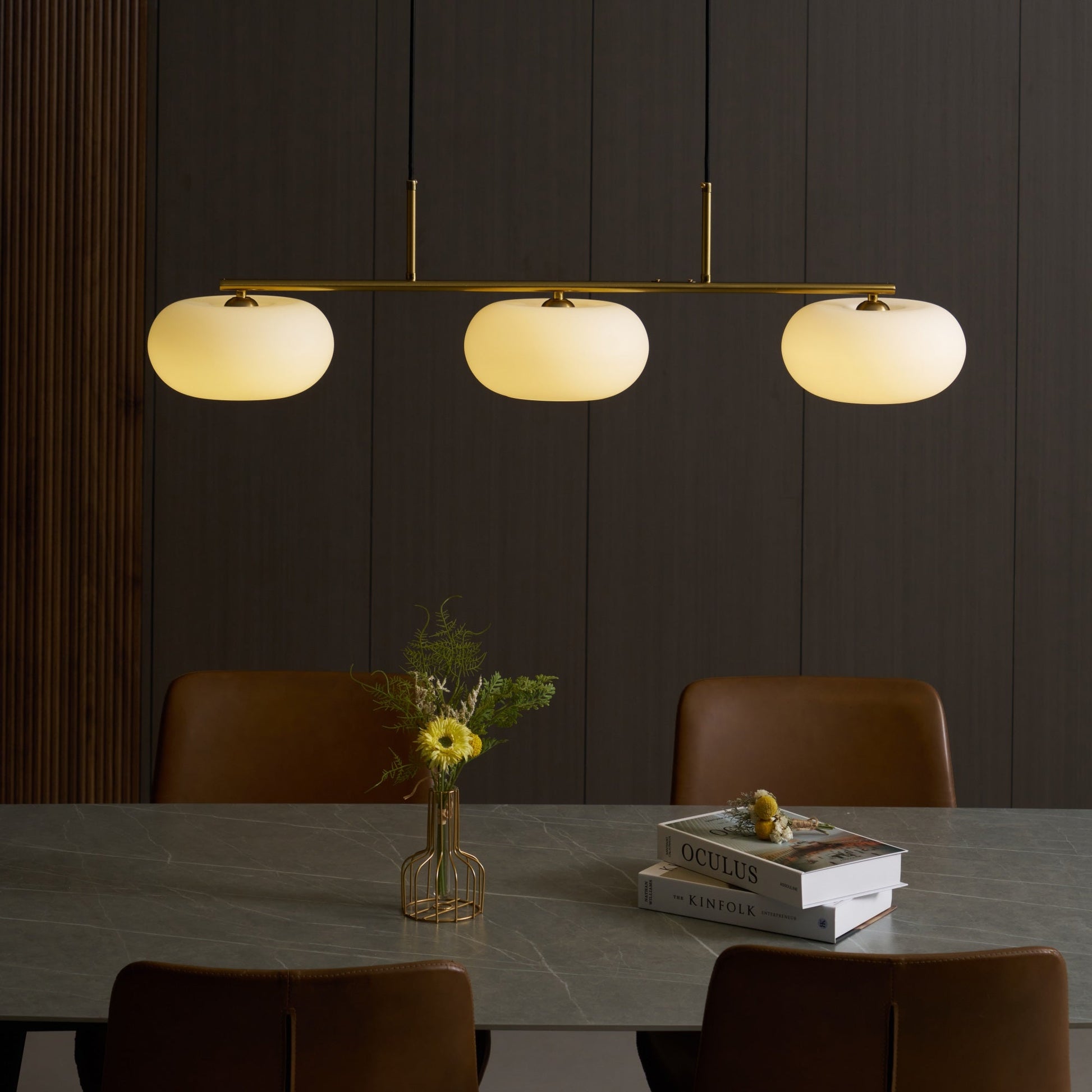 Sculptural Pendant Light with Adjustable Brightness — alternate angle