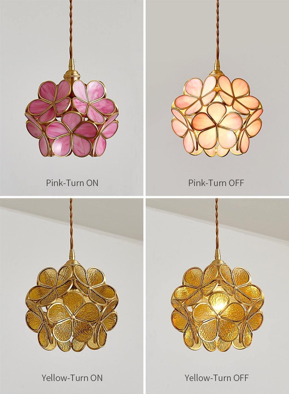 Glass Petal Pendant Light Position 24