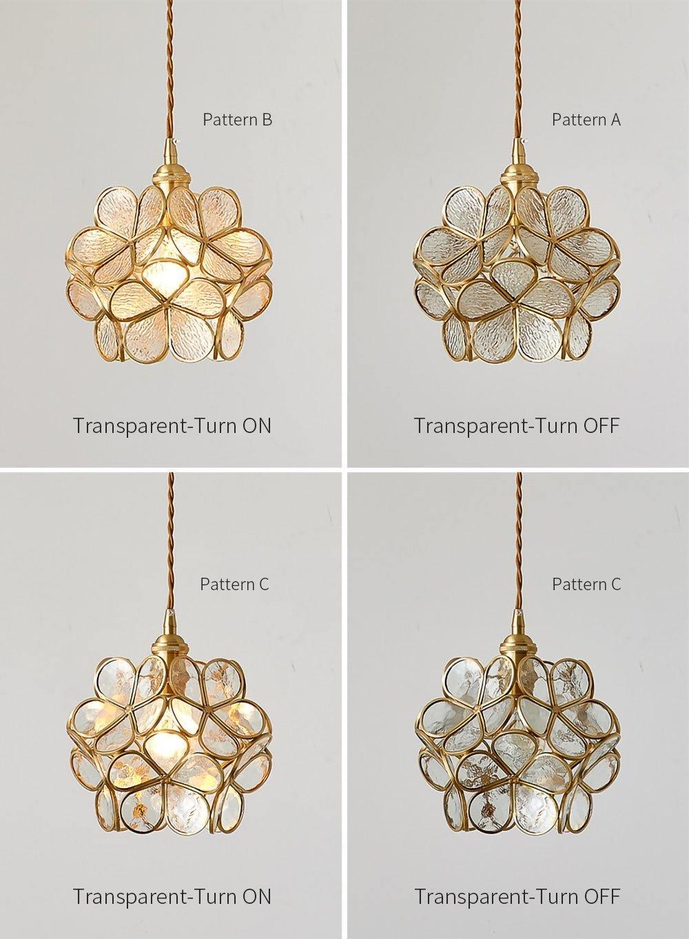 Glass Petal Pendant Light Position 25