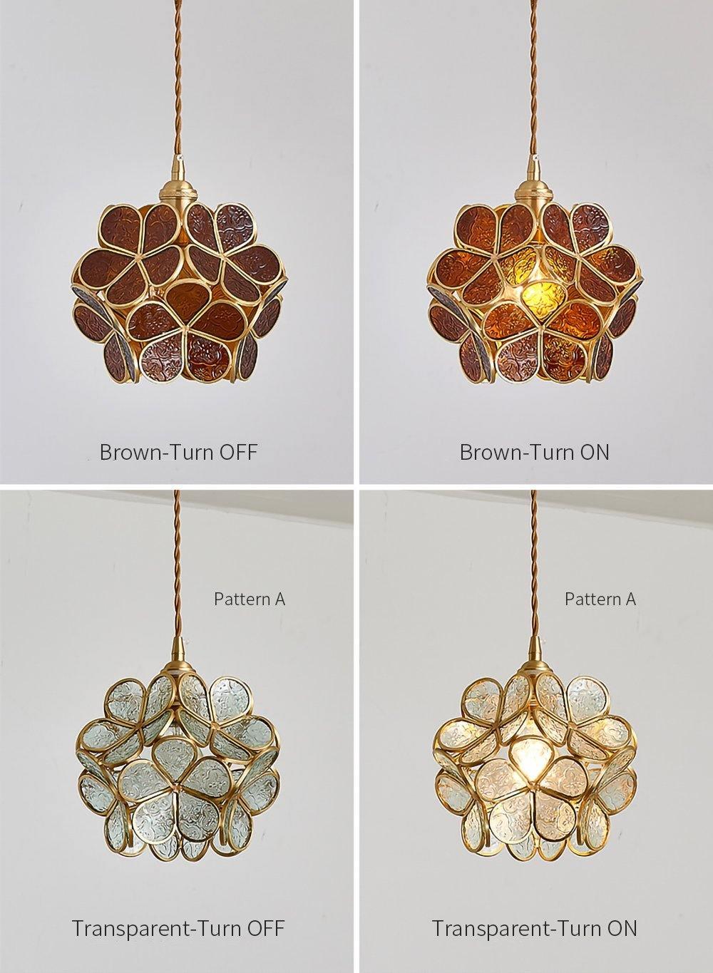 Glass Petal Pendant Light Position 26