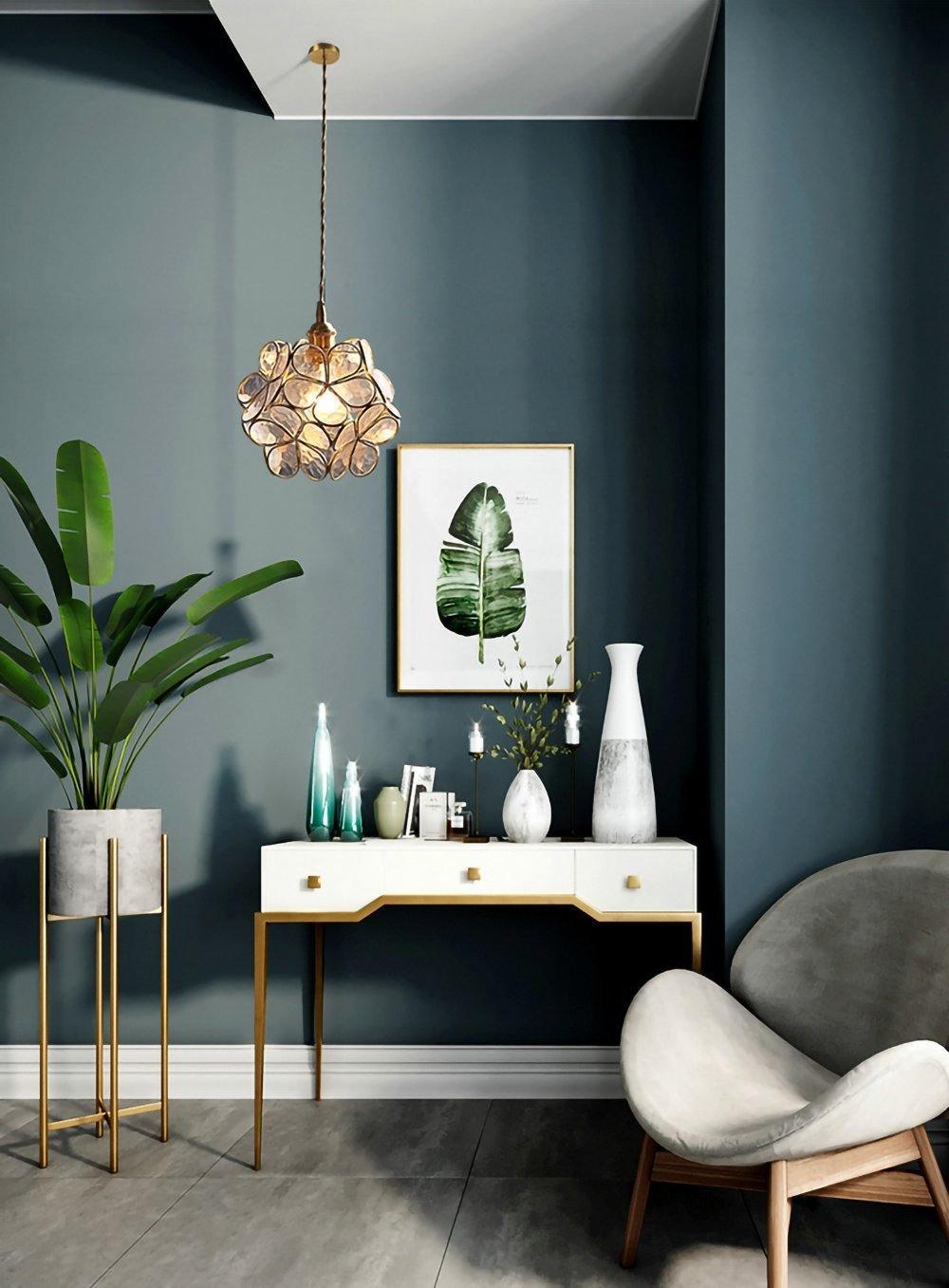 Glass Petal Pendant Light Position 12