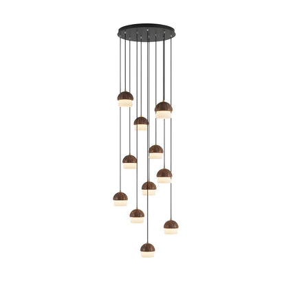 Mushroom Cluster Chandelier with Adjustable Height