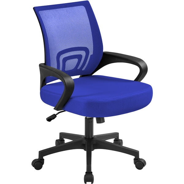 Mid-Back Mesh Office Chair with Ergonomic Lumbar Support — lifestyle view