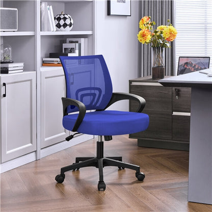 Mid-Back Mesh Office Chair with Ergonomic Lumbar Support — front view