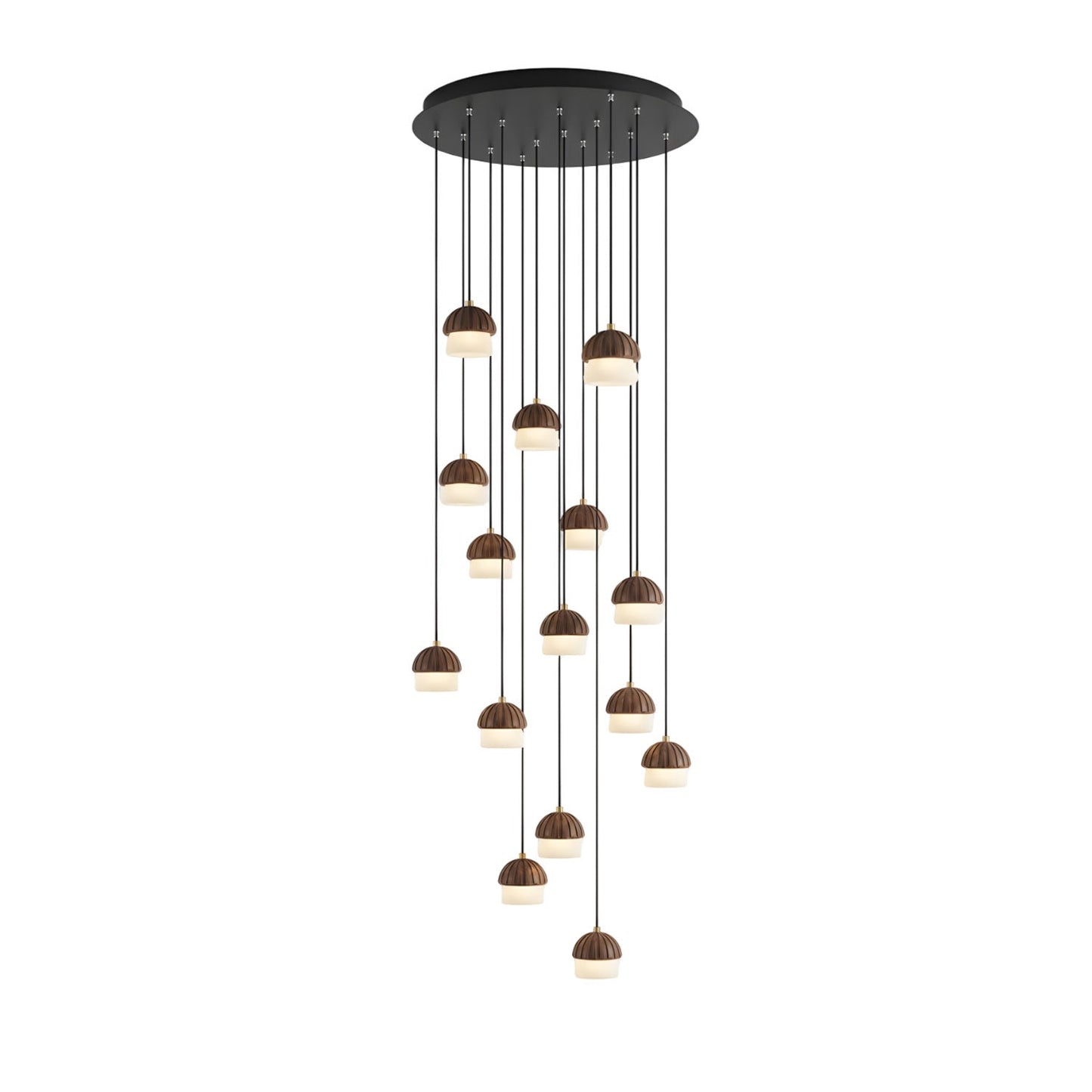 Mushroom Cluster Chandelier with Adjustable Height
