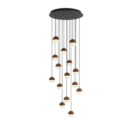 Mushroom Cluster Chandelier with Adjustable Height