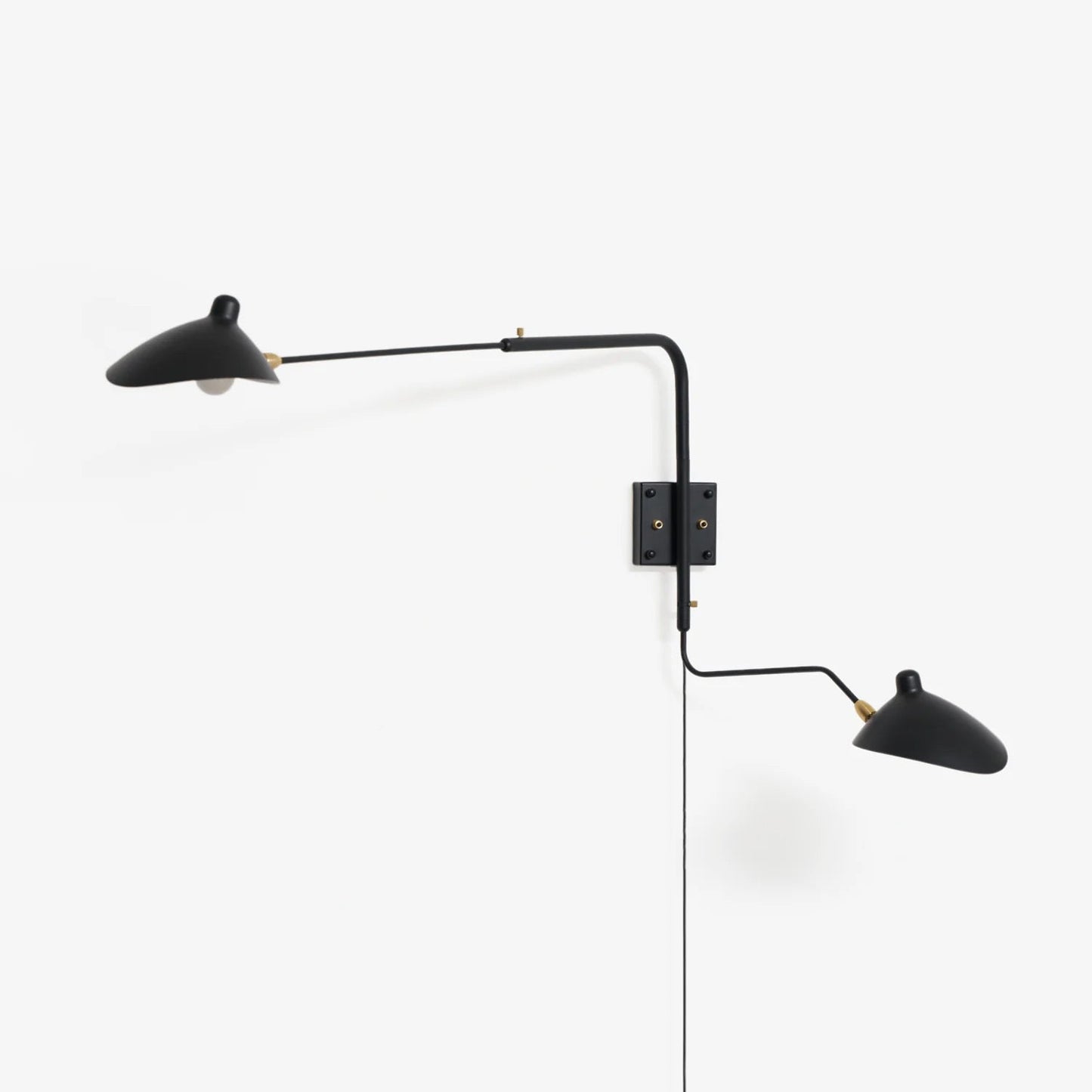 Adjustable Arm Wall Sconce, Energy-Efficient LED — alternate angle
