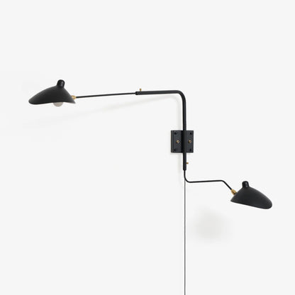 Adjustable Arm Wall Sconce, Energy-Efficient LED — alternate angle