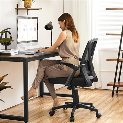 Brennware Mesh Office Chair Flip-Up Arms Rocking Function – detail view