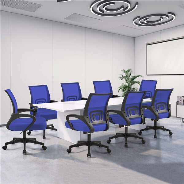 Brennware Mid-Back Mesh Office Chair Ergonomic Lumbar Support – side view
