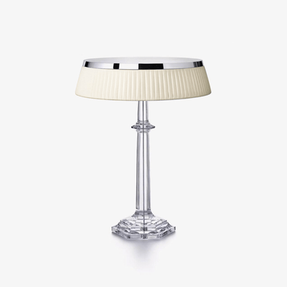 Chrome & Glass Table Lamp with Adjustable Brightness