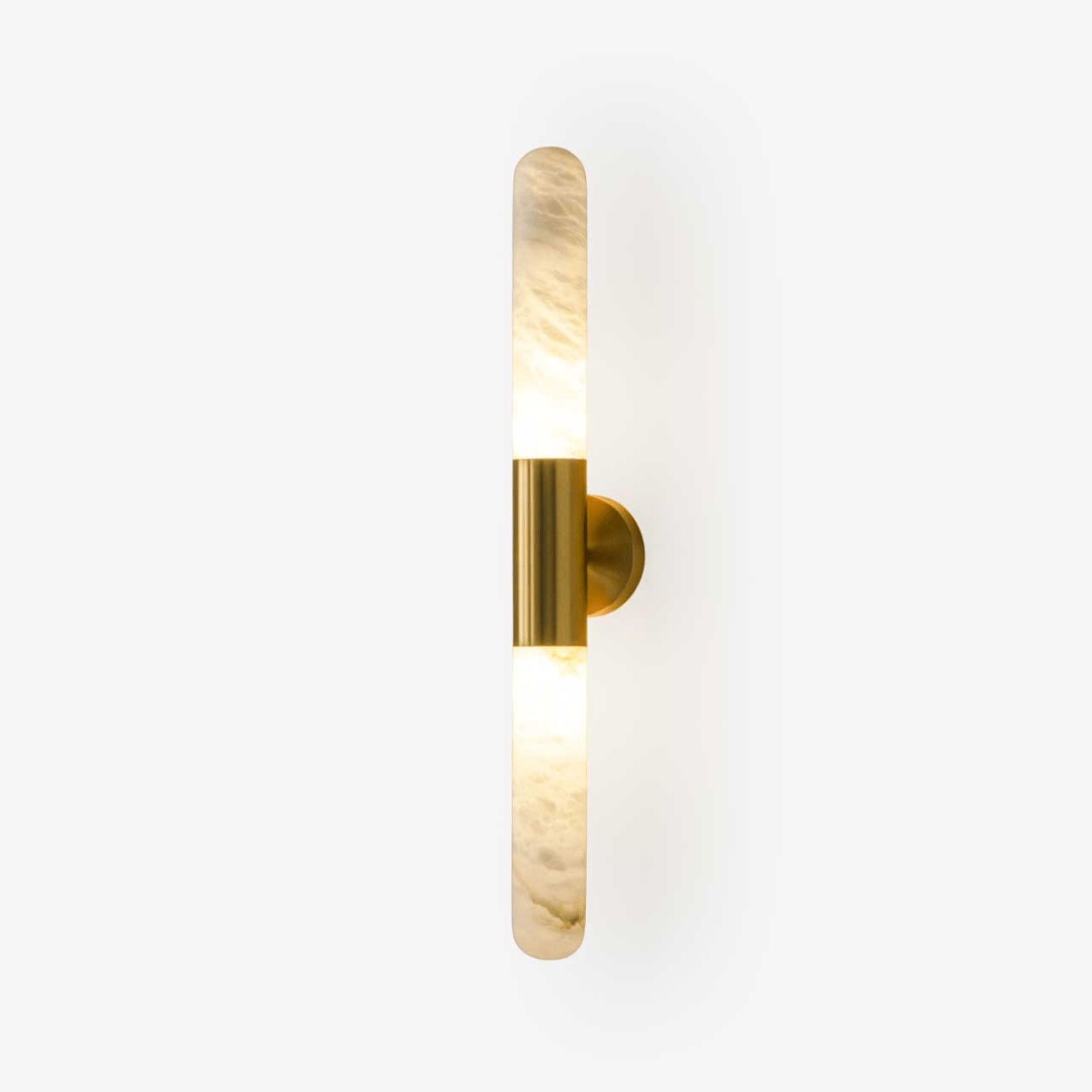 Alabaster Wall Light, Energy Efficient LED — front view