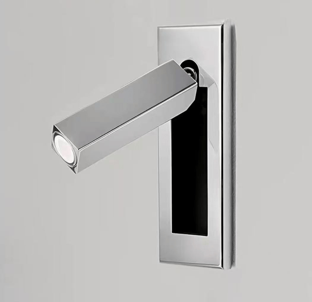 Embedded Bedside Wall Sconce with USB Port — side view