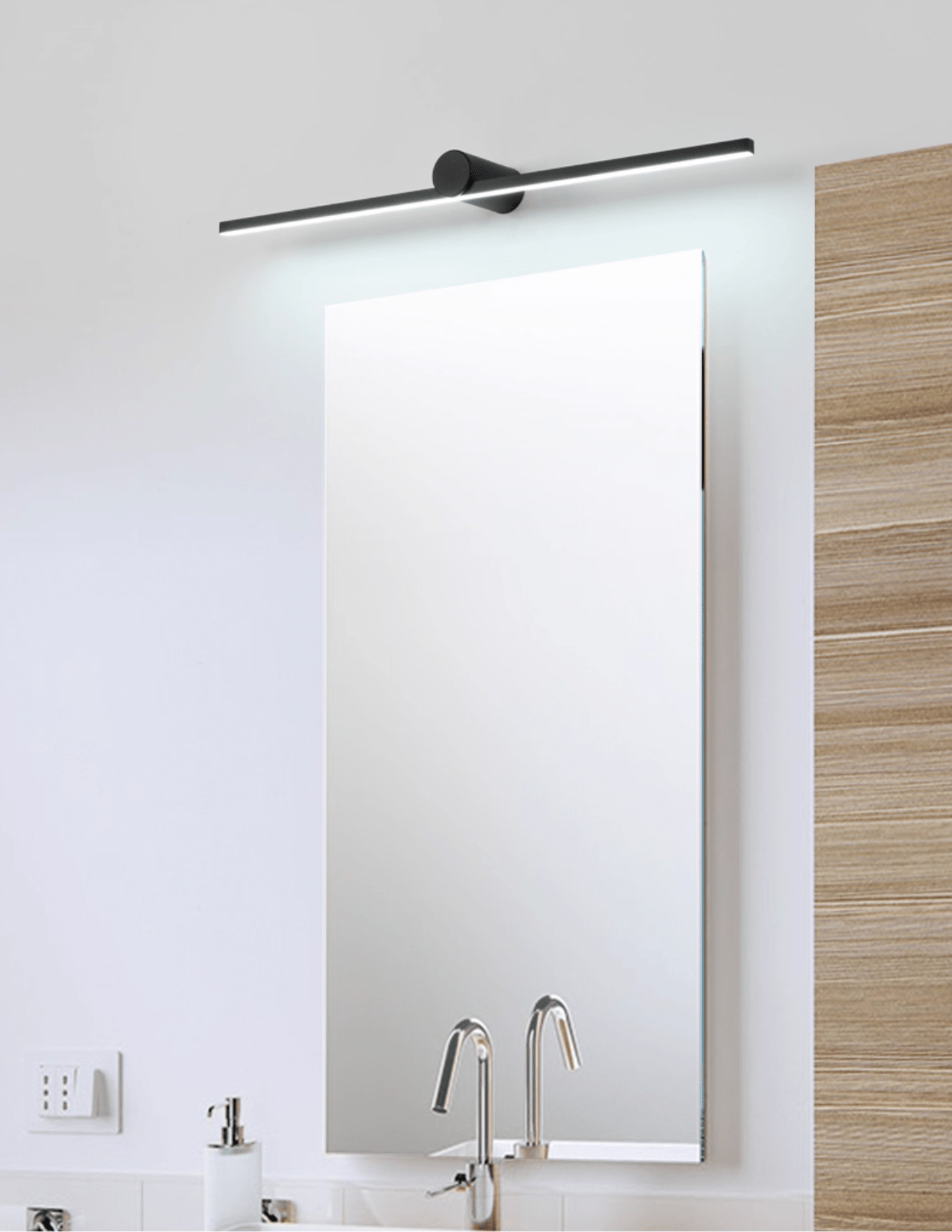 Rechargeable Linear Wall Lamp, Wireless Design — lifestyle view