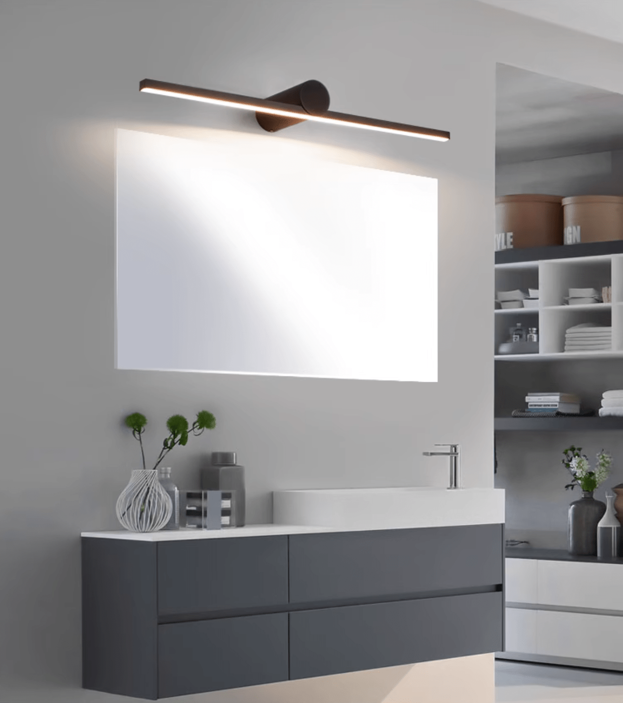 Rechargeable Linear Wall Lamp, Wireless Design