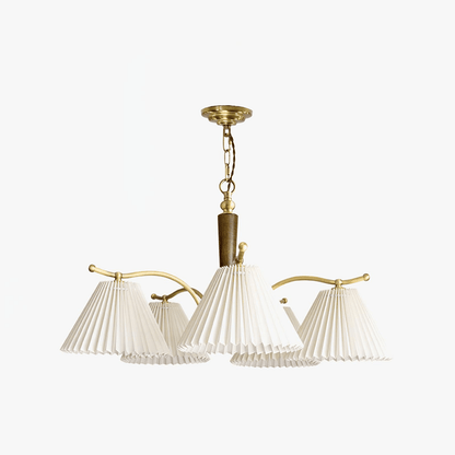 Wrinkled Chandelier with Adjustable Height — side view