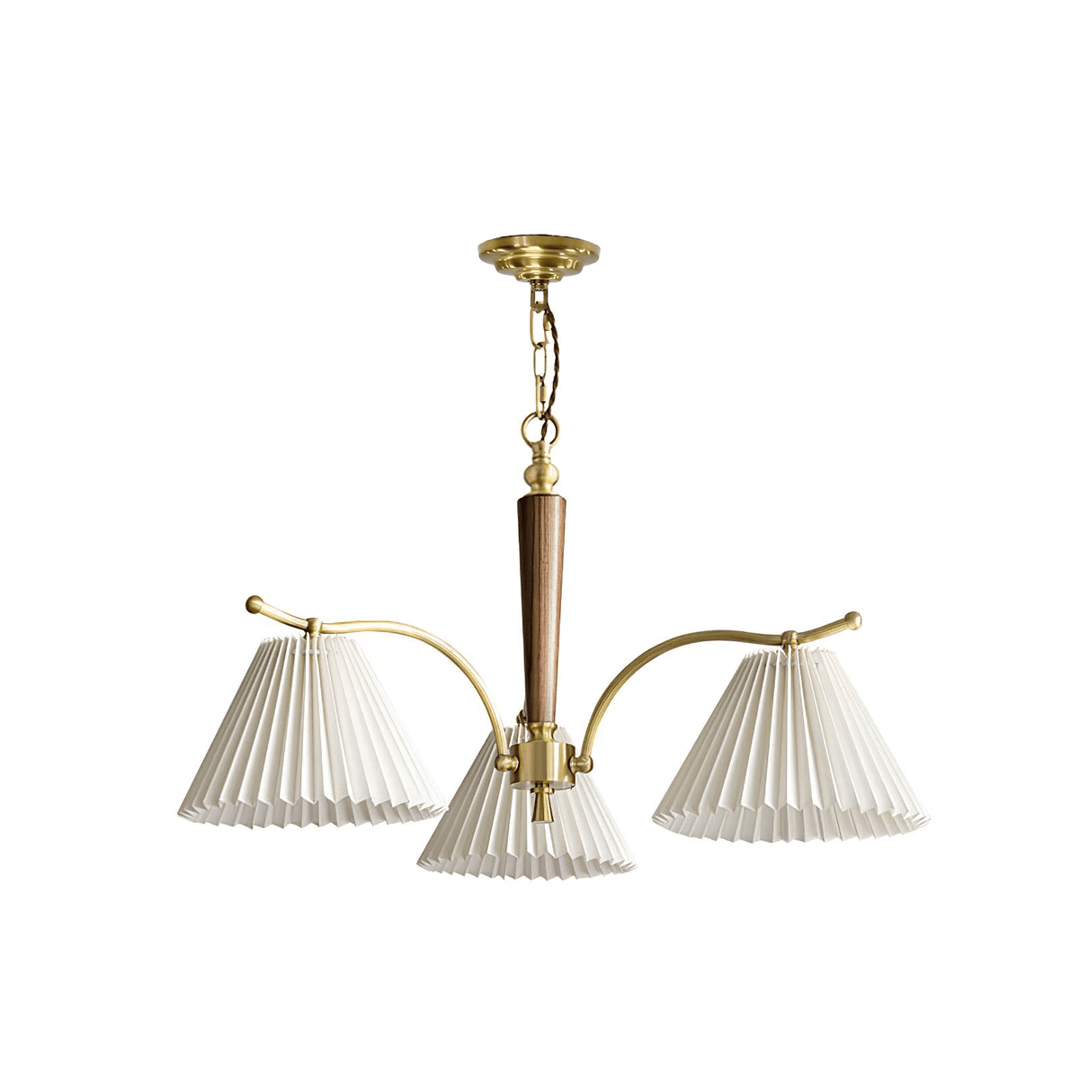 Wrinkled Chandelier with Adjustable Height — front view