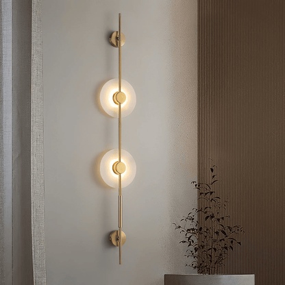 Alabaster Vertical Wall Sconce, Soft Glow