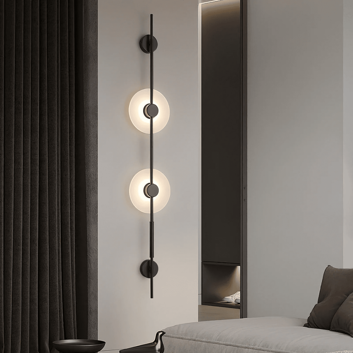 Alabaster Vertical Wall Sconce, Soft Glow