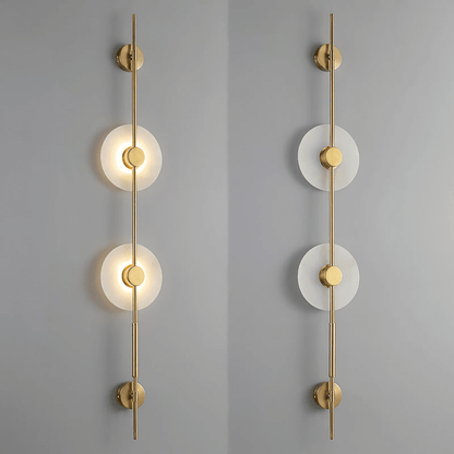 Alabaster Vertical Wall Sconce, Soft Glow