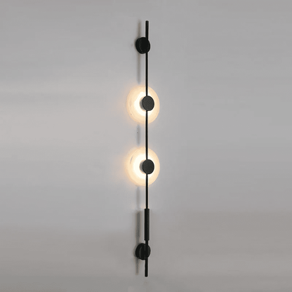 Alabaster Vertical Wall Sconce, Soft Glow — alternate angle