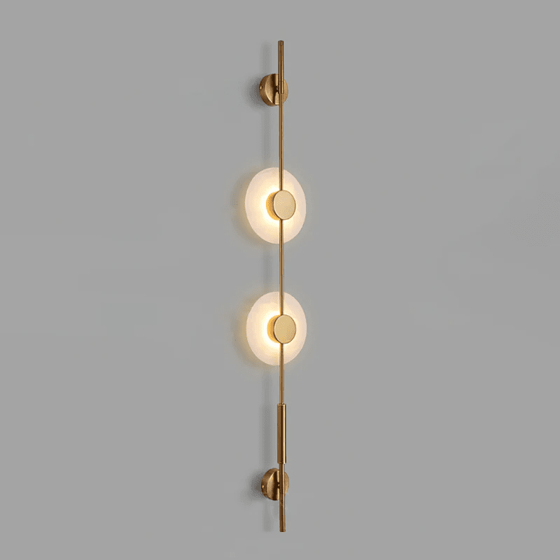 Alabaster Vertical Wall Sconce, Soft Glow — detail view