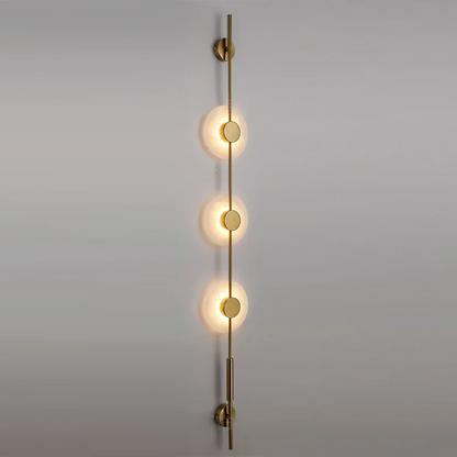 Alabaster Vertical Wall Sconce, Soft Glow — lifestyle view