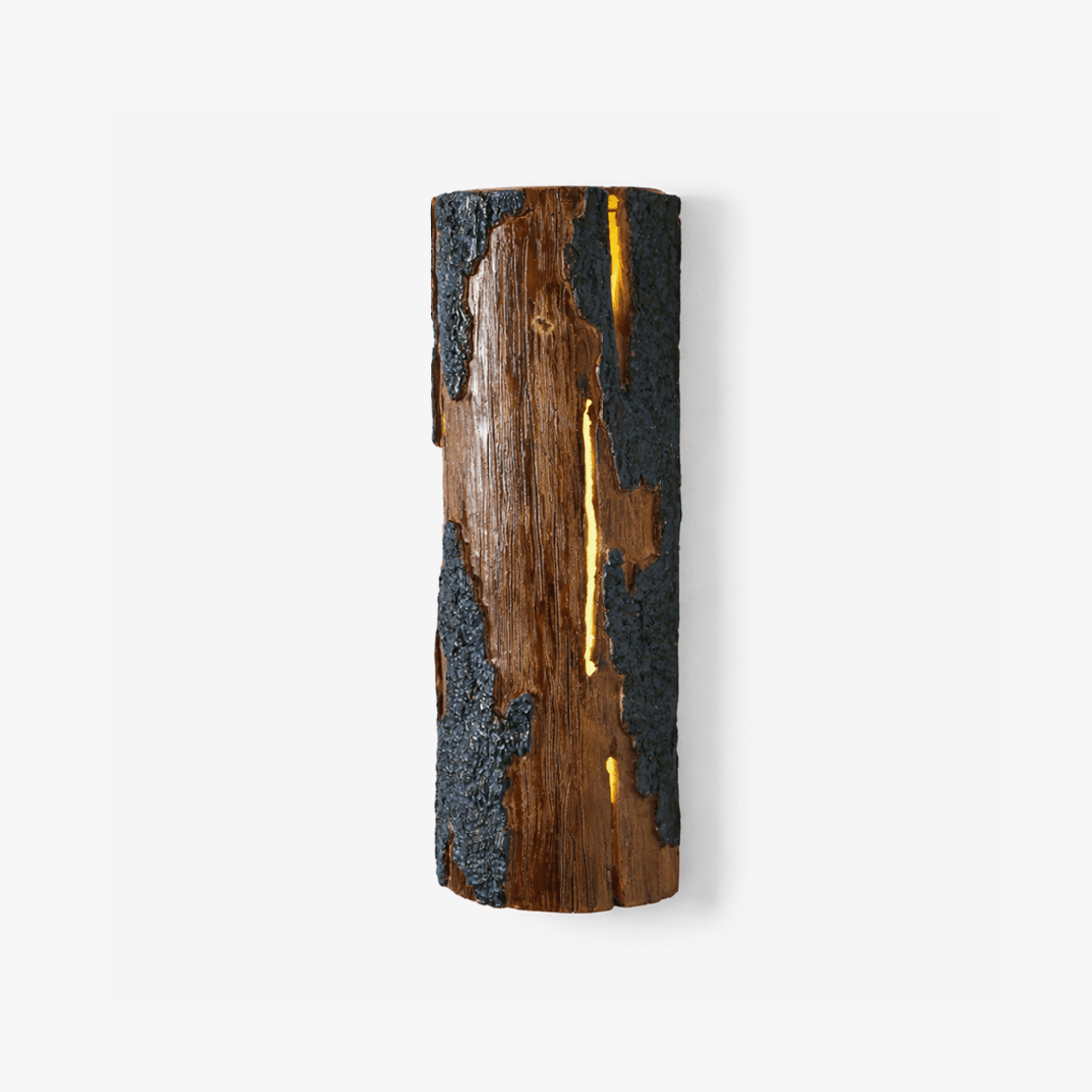 Bark-Textured Outdoor Wall Light, Waterproof Design — side view