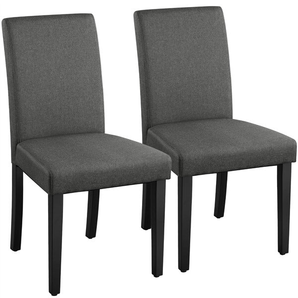 Upholstered Dining Chairs, Set of 6, with Sturdy Wooden Legs — side view