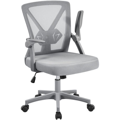 Mesh Office Chair with Flip-Up Arms & Rocking Function — front view