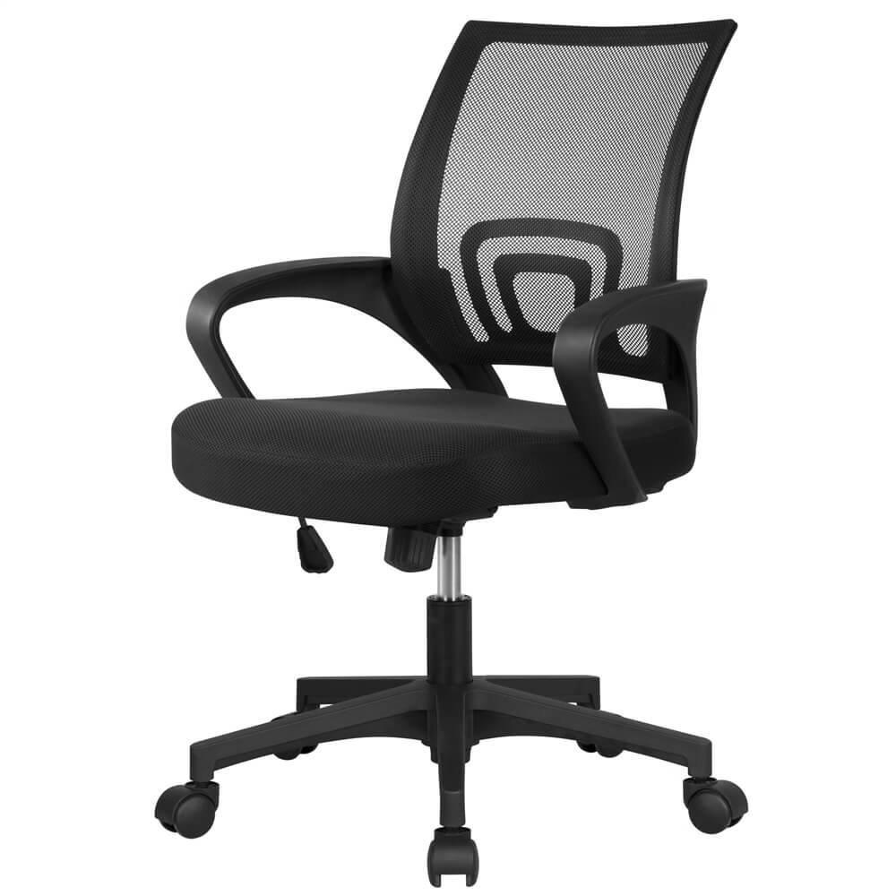 Brennware Mid-Back Office Chair Breathable Mesh Reclining Tilt – alternate angle