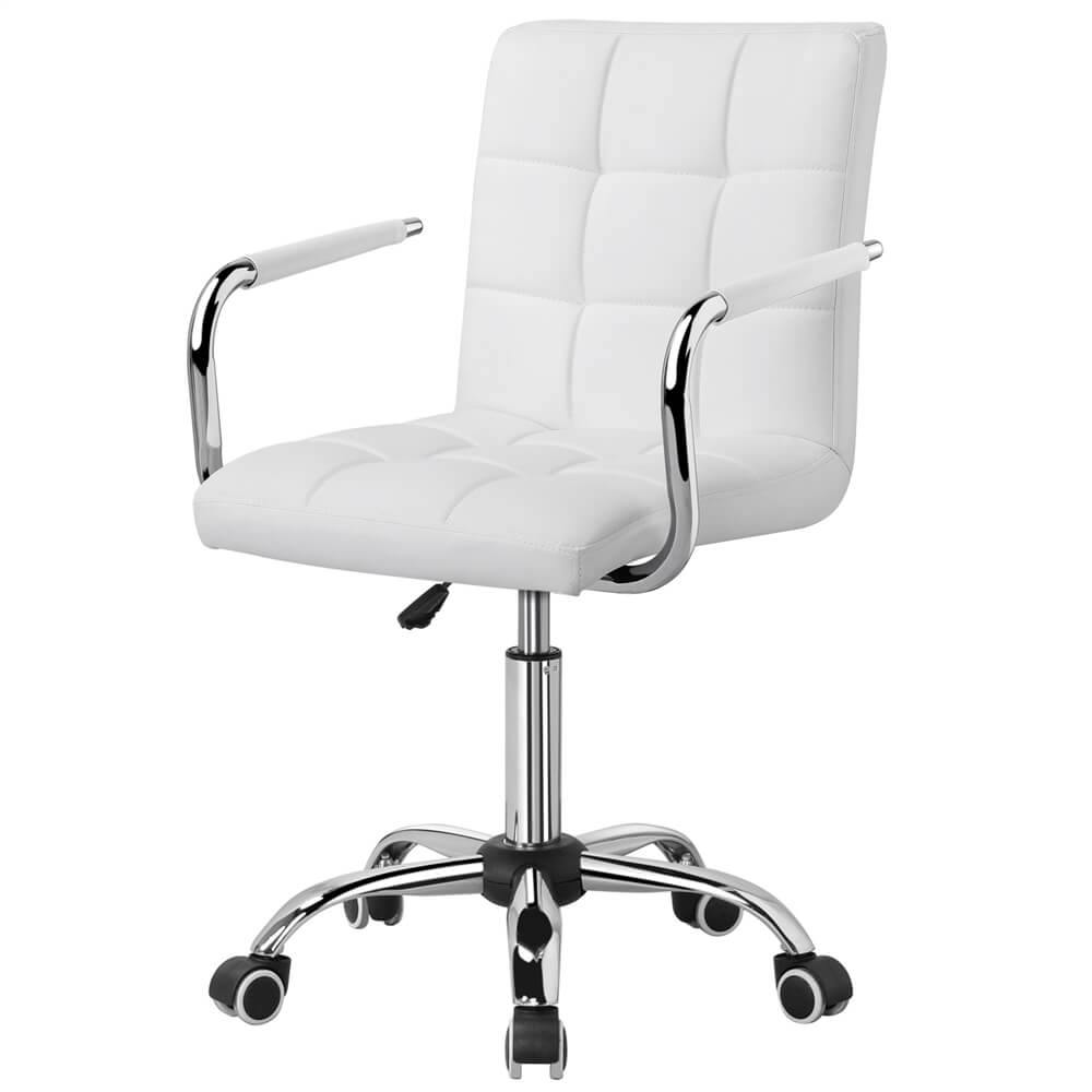 Modern PU Leather Office Chair with Adjustable Height & Armrests — lifestyle view