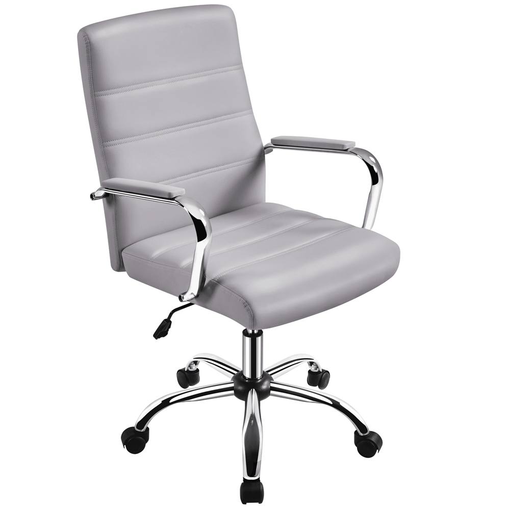 PU Leather Office Chair with Adjustable Height & Rocking Tilt — lifestyle view