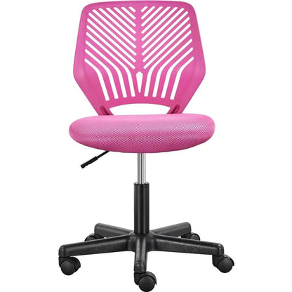 Armless Teen Desk Chair with Breathable Mesh & Adjustable Height — lifestyle view