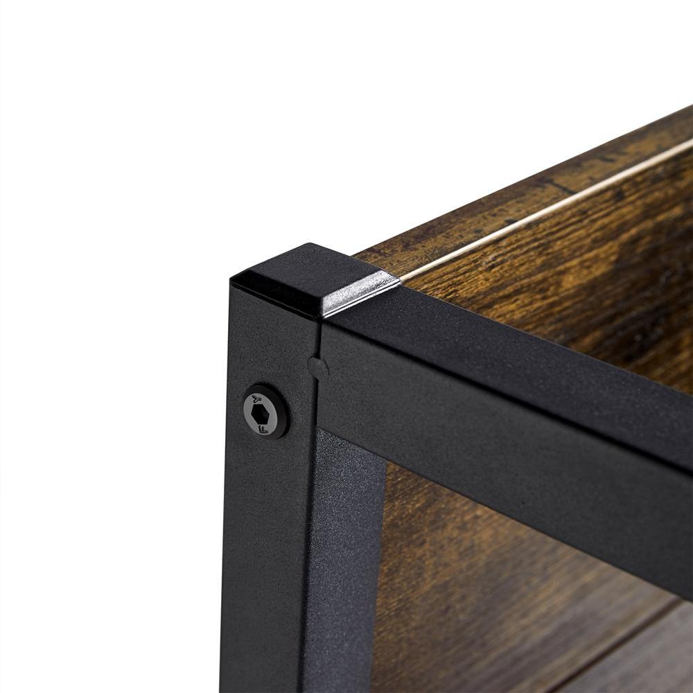 47-Inch Home Office Desk with Bookshelf & Storage Compartments — detail view