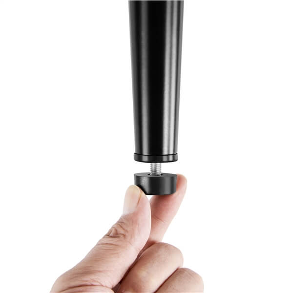 Armless PU Leather Dining Chairs with Curved Backrest — lifestyle view