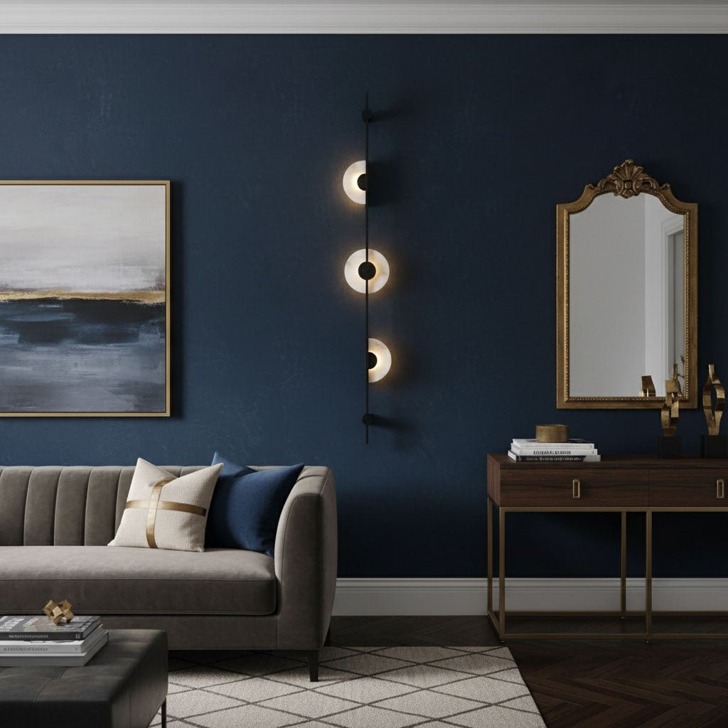 Alabaster Vertical Wall Sconce, Soft Glow