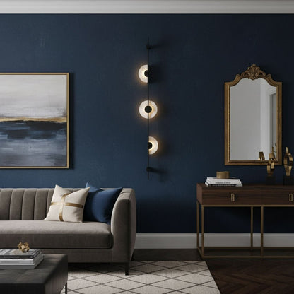 Alabaster Vertical Wall Sconce, Soft Glow