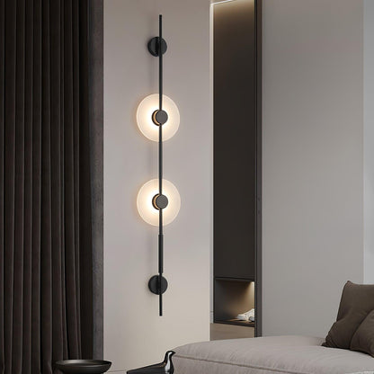 Alabaster Vertical Wall Sconce, Soft Glow