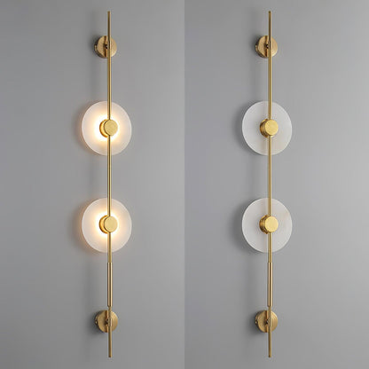 Alabaster Vertical Wall Sconce, Soft Glow