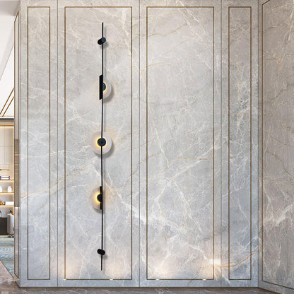 Alabaster Vertical Wall Sconce, Soft Glow