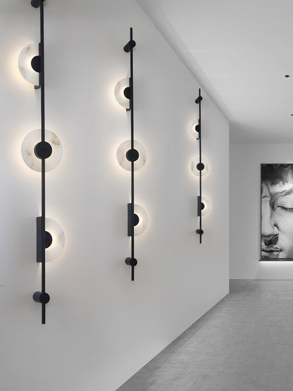 Alabaster Vertical Wall Sconce, Soft Glow