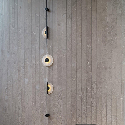 Alabaster Vertical Wall Sconce, Soft Glow
