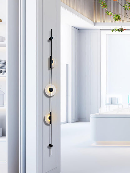 Alabaster Vertical Wall Sconce, Soft Glow