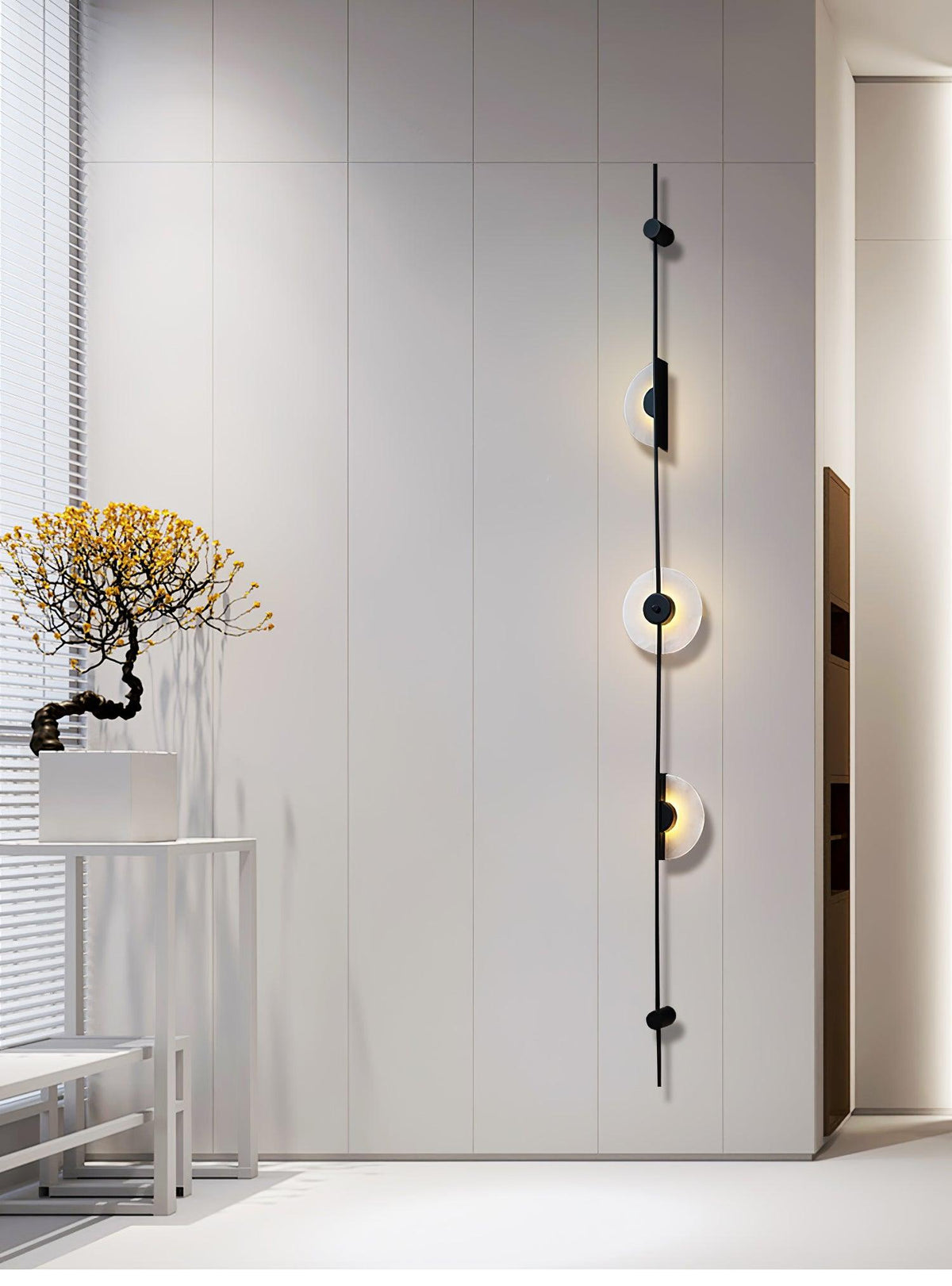 Alabaster Vertical Wall Sconce, Soft Glow