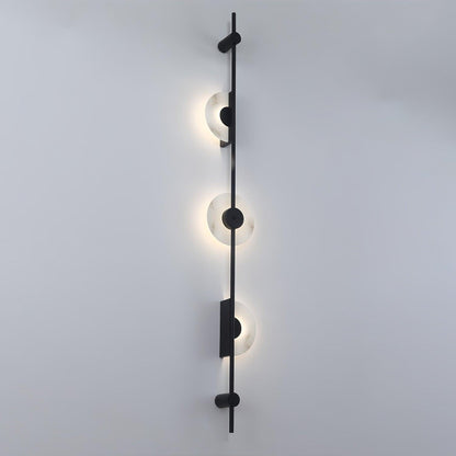 Alabaster Vertical Wall Sconce, Soft Glow