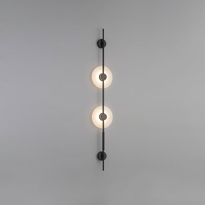 Alabaster Vertical Wall Sconce, Soft Glow — side view